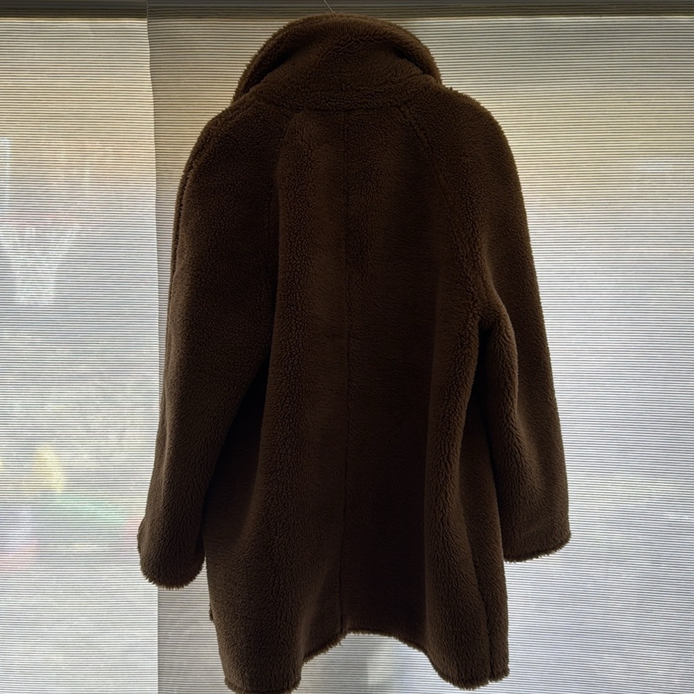 Gap Relaxed Sherpa Teddy Coat Camel Color. Size L… - image 6